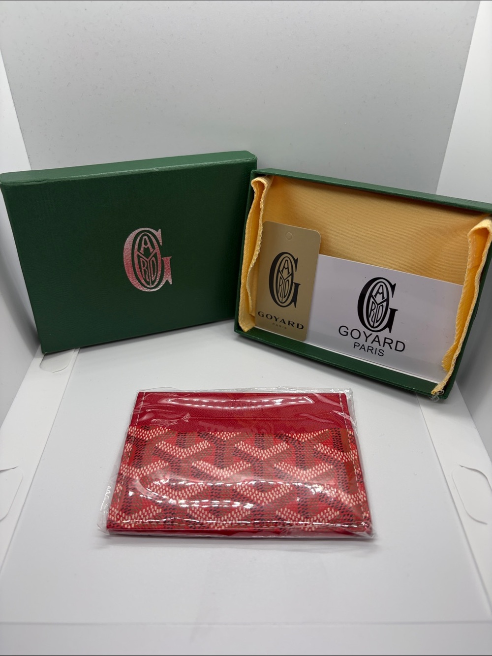 Goyard Red Card Holder